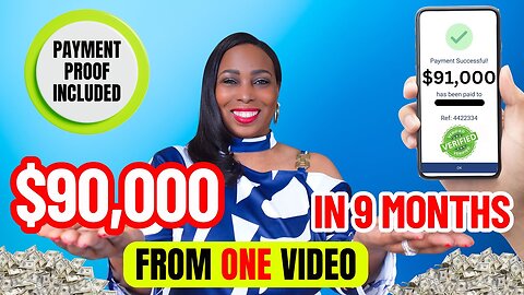 How To Make The Most Money On YouTube: US$90K In 9 Months From 1 Video - Payment Proof Included