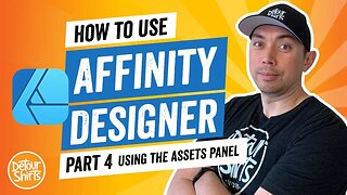 CREATE DESIGNS FASTER Using the Assets Manager Panel - Easy Step by Step Affinity Designer Tutorial.