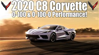 1st C8 Corvette 0-100 & 0-100-0 Performance Test RESULTS! *Mid Engine C8*