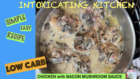 Bacon-Mushroom Chicken Thighs