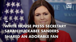 Sarah Huckabee Sanders Reads Fan Mail to Trump From 9-Year-Old Boy