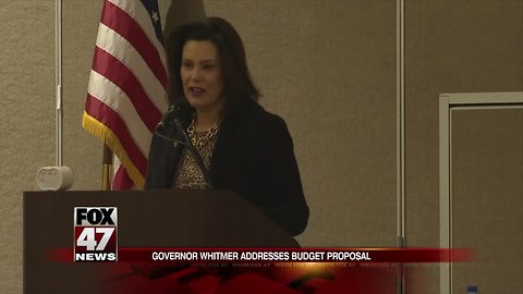 Gov. Whitmer speaks to group about her upcoming budget proposal