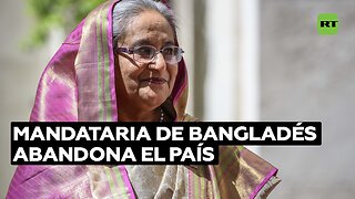 Primera ministra de Bangladés renuncia y abandona el país en medio de violentas protestas