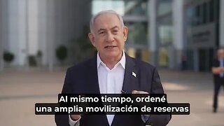 Netanyahu: "Ciudadanos de Israel, estamos en guerra"