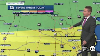 Metro Detroit forecast: Severe weather threat today