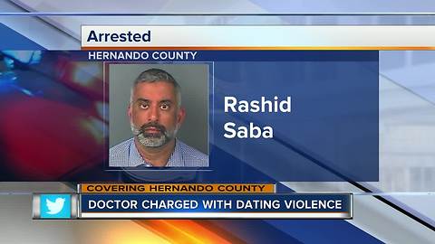 Doctor arrested for dating violence in Hernando County