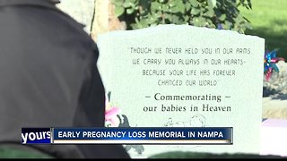 Early pregnancy loss memorial opens in Nampa