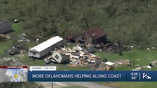 More Oklahomans helping along coast