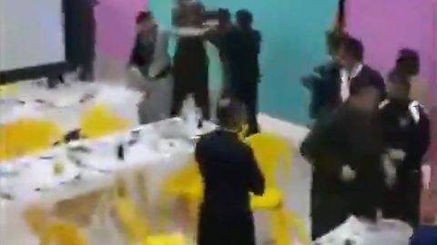 Wedding party turns into a chaos