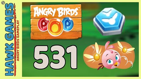 Angry Birds Stella POP Bubble Shooter Level 531 - Walkthrough, No Boosters