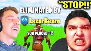 I Stream SNIPED Him As LazarBeam - Fortnite