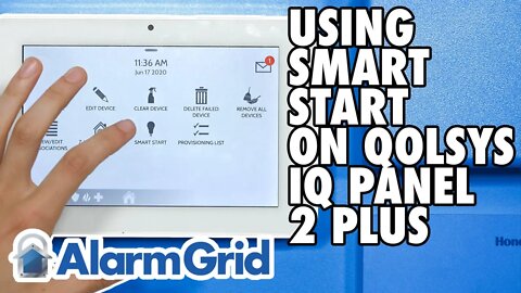 Using the Smart Start Feature on the Qolsys IQ Panel 2 Plus