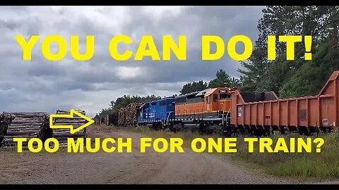 It's Too Much Weight, This Train Can't Pull It!? #trains #trainvideo #switching | Jason Asselin