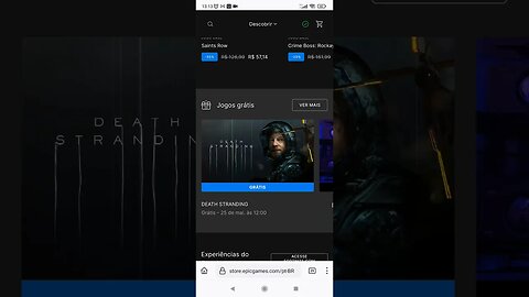 Grátis Jogo Death Stranding - Epic Games