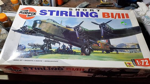 Airfix 1/72 scale Short Stirling BI/BIII British Heavy Bomber In-Box Look