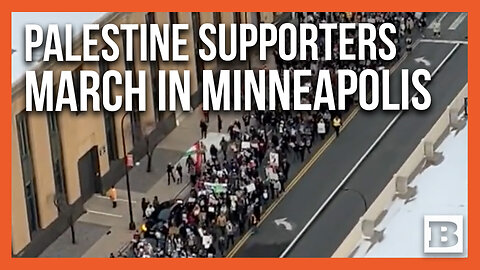 "Free Palestine" Protesters March in Minneapolis Chanting Support for Palestine as Biden Visits MN