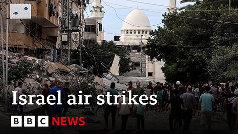 Israel retaliatory air strike kills at least 198 Palestinians - BBC News