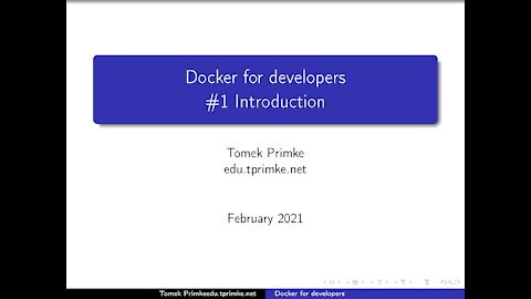 #3 Docker for Developers: Introduction (#3 Docker dla programistów: wprowadzenie)