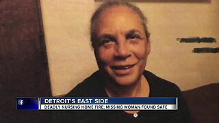 Woman found after deadly fire at senior home on Detroit's east side
