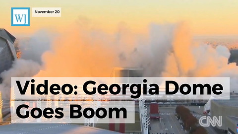 Video: Georgia Dome Goes Boom