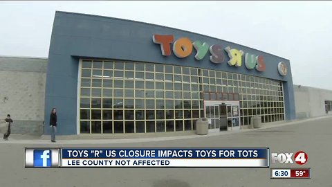 No Toys "R" Us, No problem, Lee County Toys for Tots racks in thousands of toys