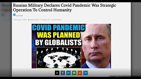 Putin (Magog) Exposes WEF Agenda & COVID was Strategic Operation to Control Humanity