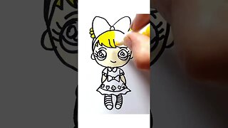 How to draw and paint Alice in Wonderland