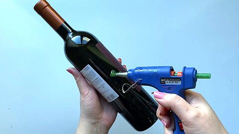 Wine bottle decor | Glass bottle decor idea