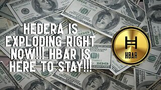 Hedera Is EXPLODING Right Now!!! HBAR Is Here To Stay!!!