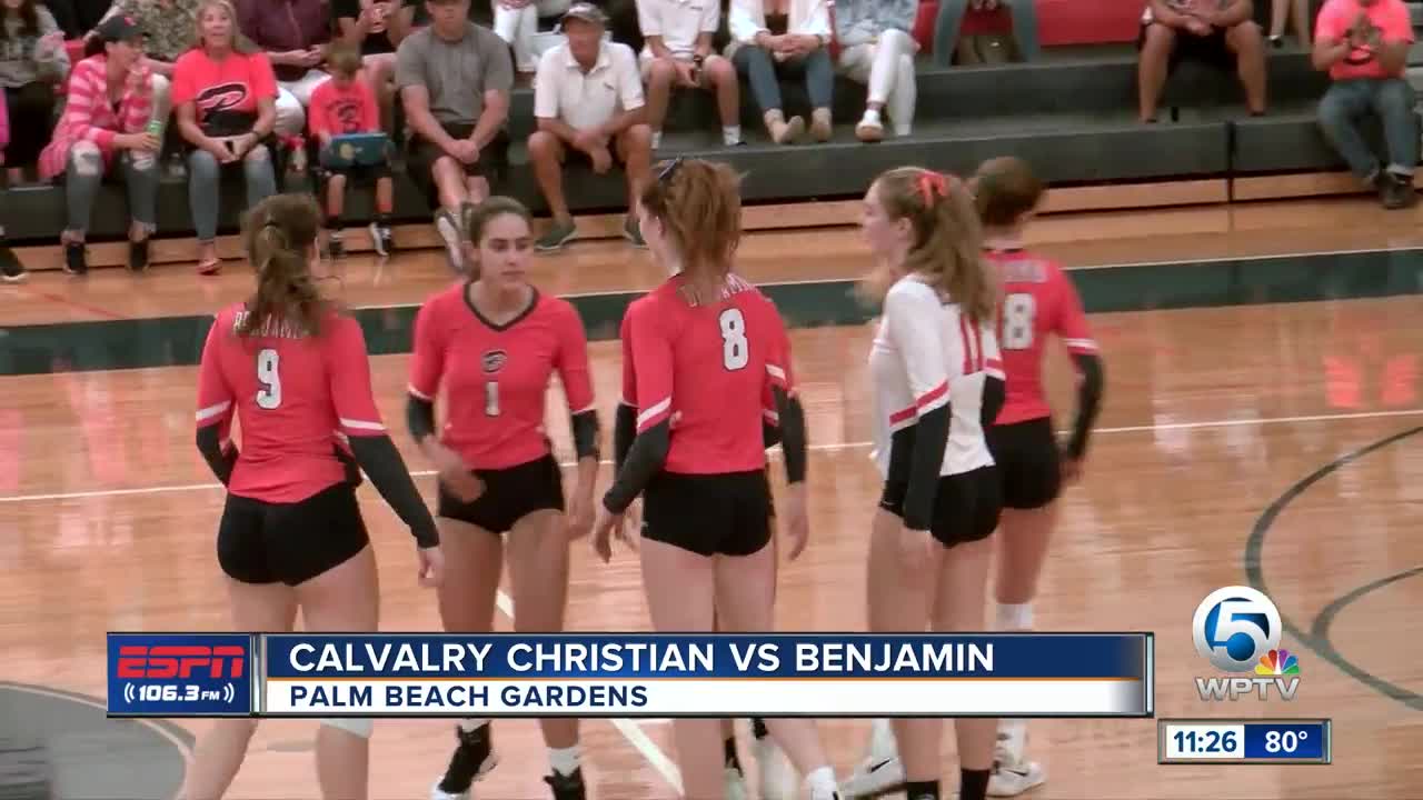 Benjamin defeats Calvary Christian volleyball 11/05