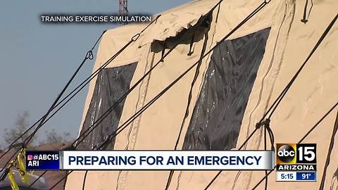Arizona exercise focuses on post-quake exodus fro California