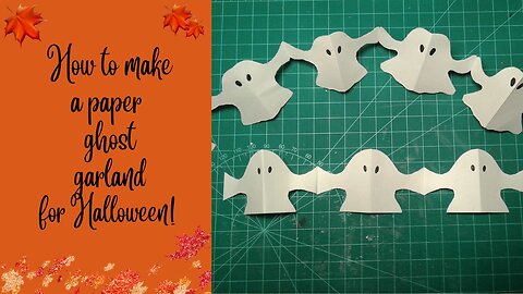 How to make a funny and easy paper ghost garland