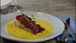 Fish with Saffron Sauce