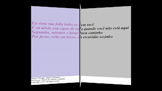 Sinto sua falta todos os dias, sem você, estou perdido na escuridão [Poesia] [Frases e Poemas]