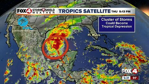 Tropical Depression Formation Possible Over Bay of Campeche