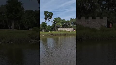 Boat View of Fort Frederica National Monument: St. Simons Island, Georgia #shorts