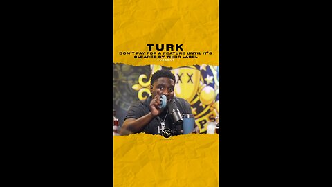 #turk Don’t pay for a feature until its cleared by the artists label 🎥 @drinkchamps