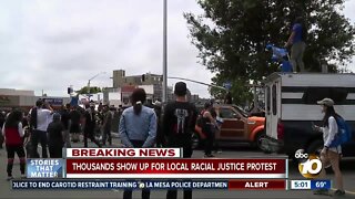 Thousands show up for local racial justice protest