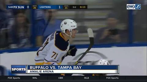 Jason Pominville's goal lifts Buffalo Sabres past NHL-best Tampa Bay Lightning in overtime