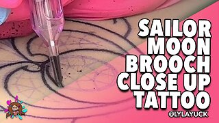 Sailor Moon Brooch Close Up Tattoo