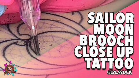 Sailor Moon Brooch Close Up Tattoo
