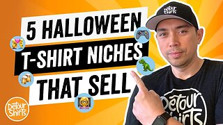 5 Halloween TShirt Ideas! How to find Hot & Trending Print on Demand Shirt Designs That Sell.