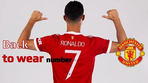 Ronaldo To Wear Number Seven For Manchester United