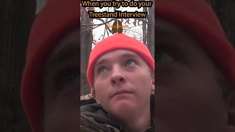 When you try to do a treestand interview... #deer #ky #kentucky #hunting #wildlife #hunt #publicland