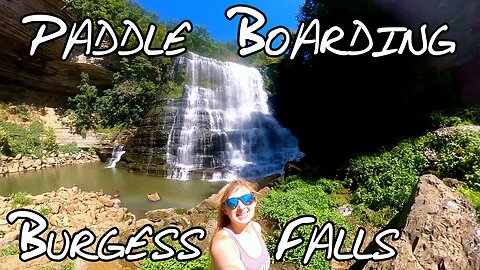 Paddle Boarding to Burgess Falls, Tennessee