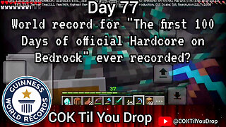 The full "100 Days of official Hardcore on Bedrock edition"