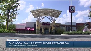 Two local malls set to reopen May 28