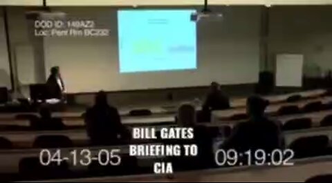 Bill Gates briefing to the CIA￼