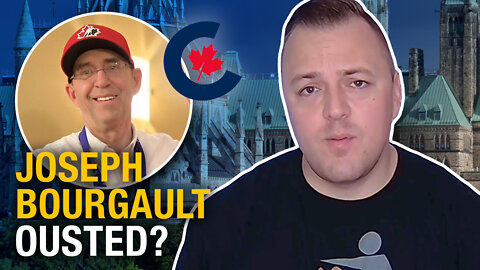Why was Joseph Bourgault ousted from the Conservative Party of Canada's leadership race?