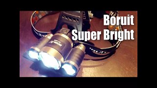 BORUiT RJ-3000 Super Bright 3x Cree XML T6 4 Modes 5000 Lumens Headlamp